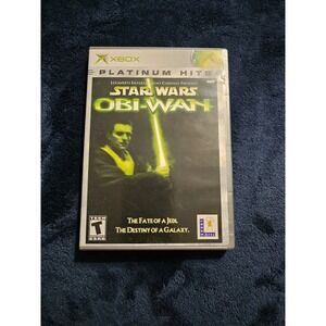 Star Wars Obi-Wan Original Xbox Platinum Hits LucasArts Action Game NTSC